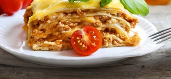 Salami and taleggio lasagne