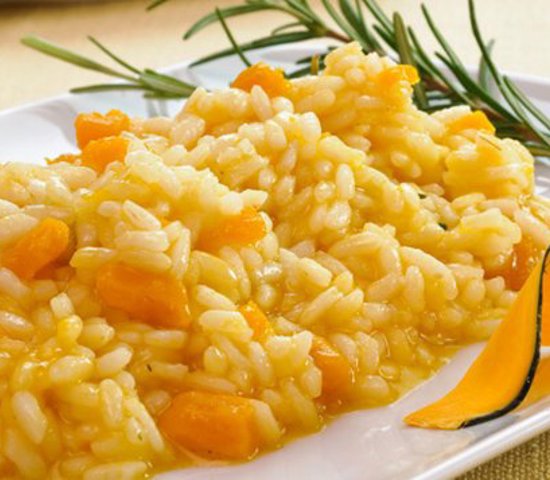 Pumpkin and quartirolo cheese risotto